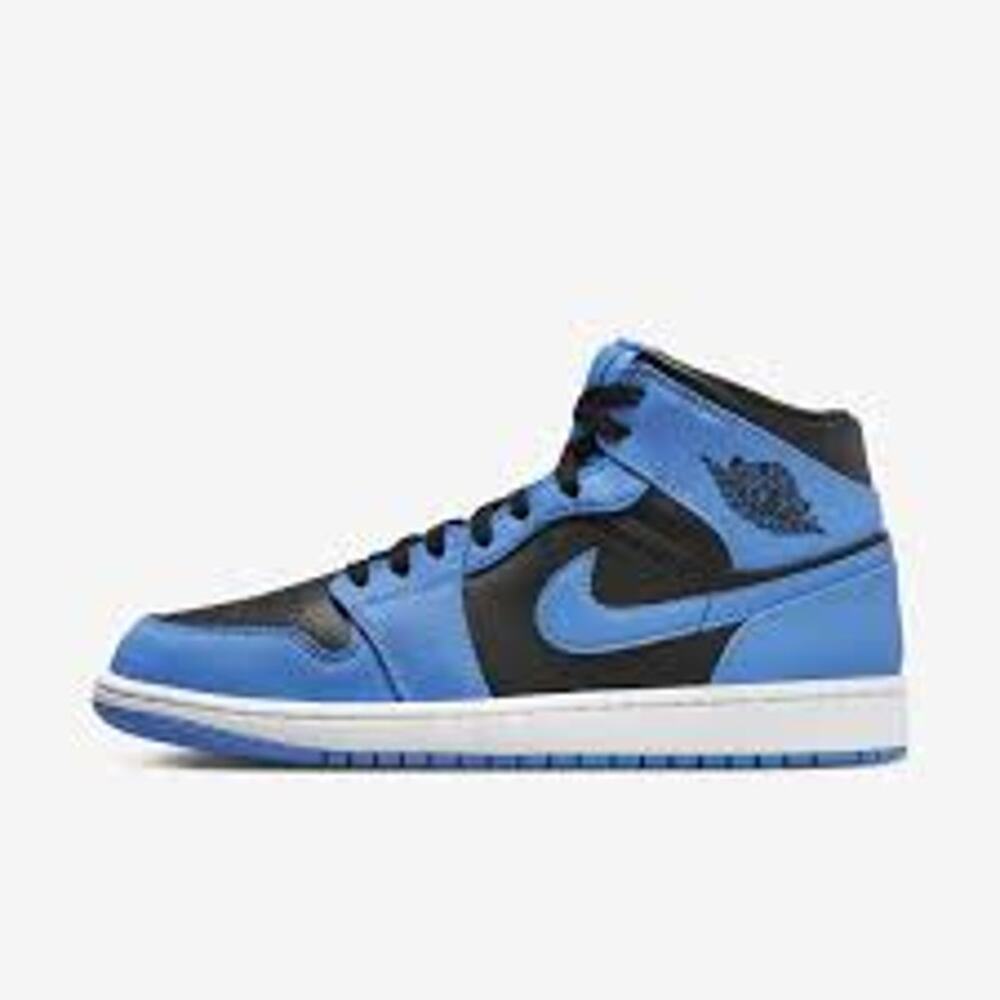 Nike Jordan 1 Mid University Blue Black Size 13
